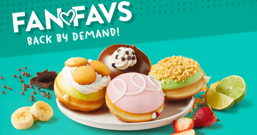 Free Krispy Kreme Fan Favorite Doughnut [with any purchase]