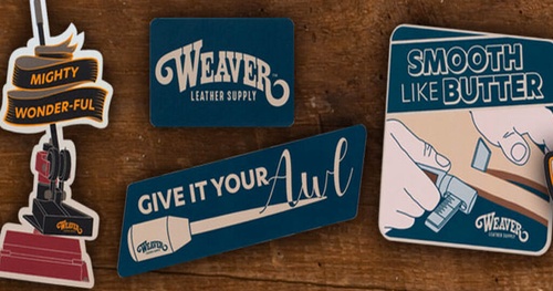 Free Weaver Leather Supply Stickers