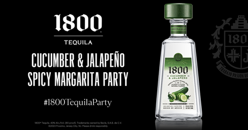 Apply to Host a 1800 Tequila Cucumber & Jalapeño Spicy Margarita Party with Ripple Street